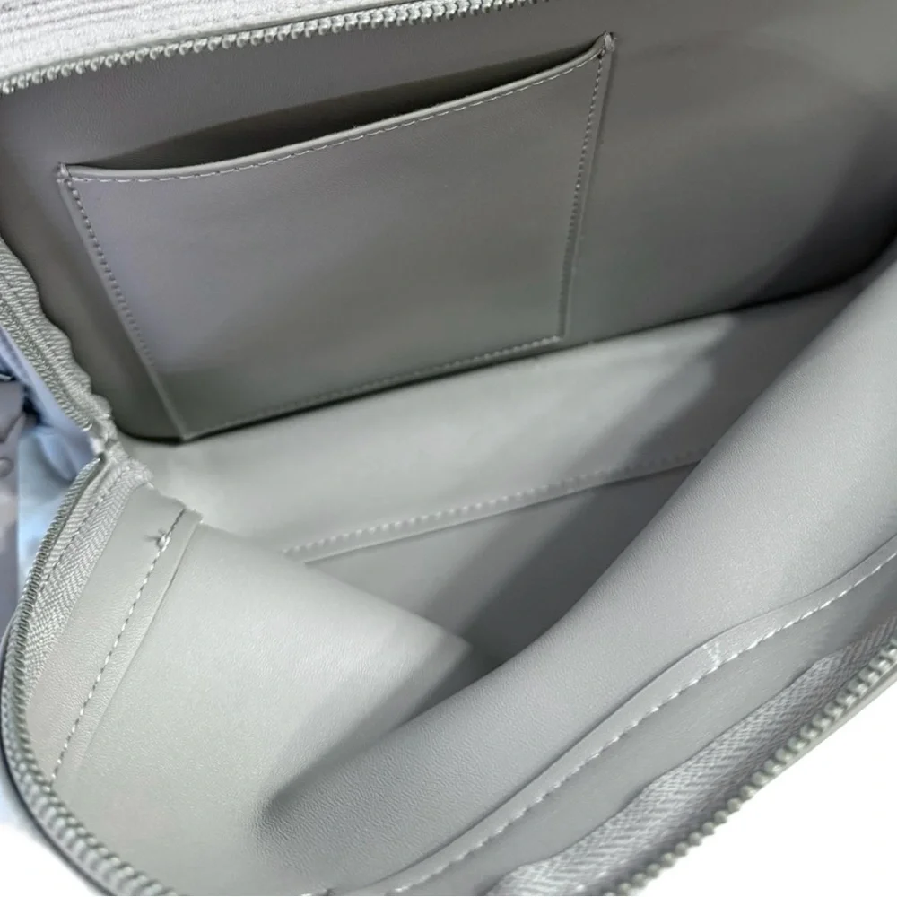 Skip Hop Greenwich Grey Diaper Bag Backpack With Changing Pad & Stroller Straps